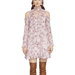 knee length dresses for ladies Strapless 3D Floral Dress  BCBGMAXAZRIA